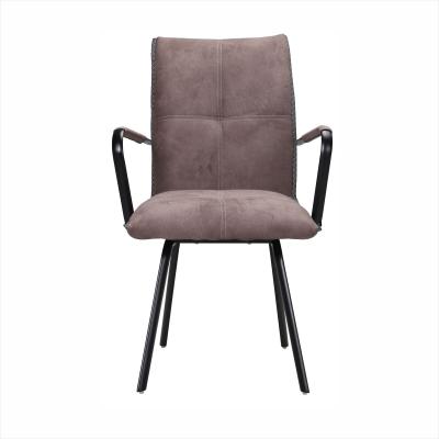 China Modern Free Sample High Quality Chrome Steel Leg PU Leather Dining Chairs for sale