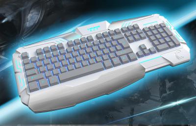 China Membrane ergonomic gaming keyboards backlight With 19 key anti-ghosting for sale