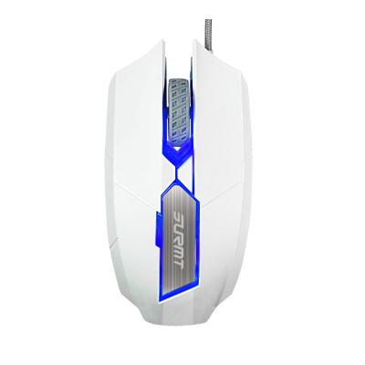 China Professional Gaming Mouse with Led Blue Backlight ABS Material Retractable for sale