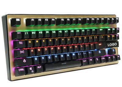 China Human Ergonomic design compact gaming keyboard / green or red backlit gaming keyboard for sale