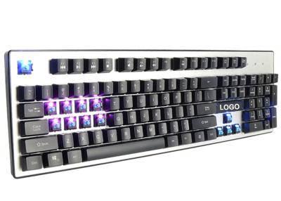 China Slim Mechanical Gaming Keyboard Human Ergonomic design with 13 keys backlight for sale