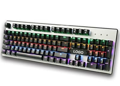 China Wired RGB mechanical gaming keyboard for Desktop , Laptop with CE / ROHS / FCC for sale