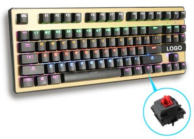 China Human Ergonomic design Greetech Switch Led Backlight Keyboard with 87 Keys for gaming for sale