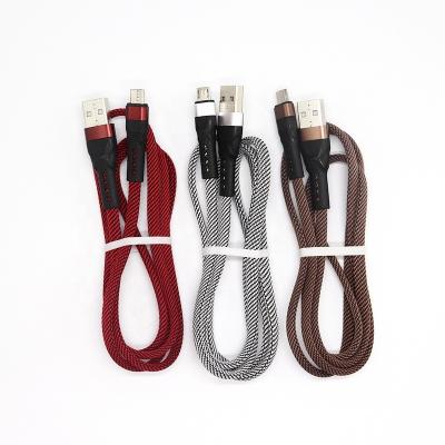 China High quality and durable nylon material data cable fast fast charging portable data cable for sale