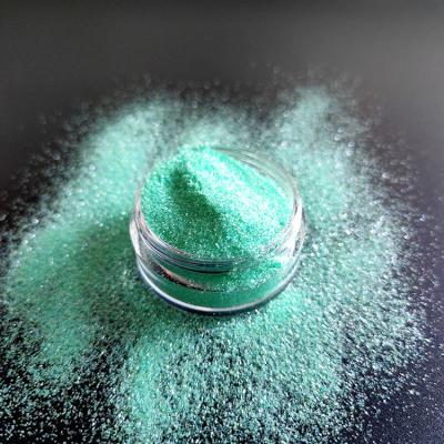 China Factory Wholesale Bulk Hot Rainbow Iridescent Green Glitter PET Factory Sale For Nail &craft Decoration for sale