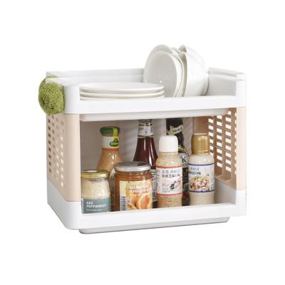 China Stored Kitchen Storage Box Multiple Models Floor-standing Movable Shelf With Wheels for sale