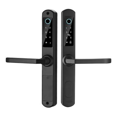 China 3G Fingerprint, Password, Card, Key, APP Aluminum Alloy Smart Door Lock for sale