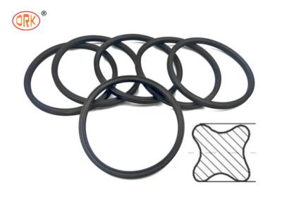 China Black Oil And Gas Seals Quad Ring FPM Fuel Resistance for sale