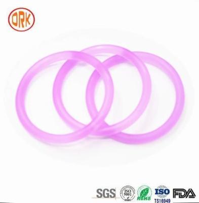 China Temperature Sealing Silicone Rubber Seal Ring  Minus 60 - 350 Degree Rubber Packing Ring for sale