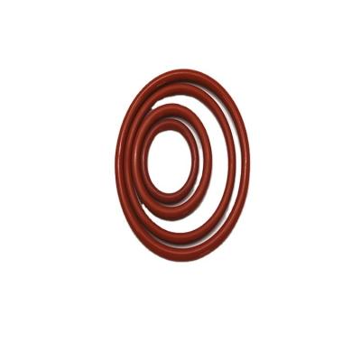 China Customer High Temperature Waterproof Silicone O-Ring Red and White Rubber Ring for ORK for sale