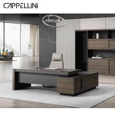 China China Factory Price Convertible Wholesale Office Furniture L Shape New Style Wood Boss Executive Office Manager Office Table for sale