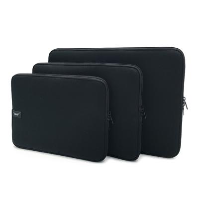 China Universal Neoprene Black Laptop Bag , Small Laptop Case For Macbook 11'' 13'' 15'' for sale