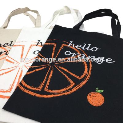 China White Printed Travel Tote Bags For College Cotton Material Customized Size for sale