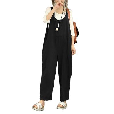 China Anti-pilling Loose Trousers Cotton Suspenders Trousers Leisure Hot Selling Casual Pants for sale