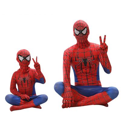 China Spiderman Cosplay Costume Kids Spider Man Suit Zentai Spiderman Superhero Jumpsuit Jumpsuits Halloween Costume for sale