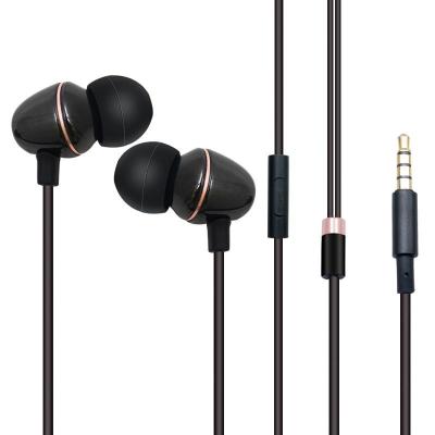 China Perfect Black Cheap Noise 2022 Headphones High Fidelity Noise Canceling Ceramic Earphone Cable Jack Earbuds 3.5mm Wired Headphones for sale