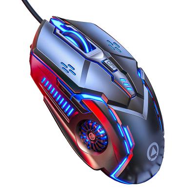 China High DPI Cool Light 2022 RGB Glowing 3200 DPI Silent Optical USB Wired Gamer 6D Smart Mini Gaming Game E-sports Mouse G5 For Computer PC for sale