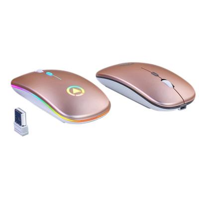 China High DPI Amazon Mute A2 Economical Manufacturer Wireless Mouse Charging BT Lighting Computer Accessories Office RGB Gaming Mouse for sale