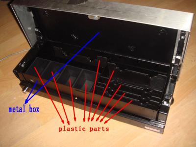 China Metal Under Counter Cash Box Point Of Sale Cash Drawer ISO9001:2000 for sale