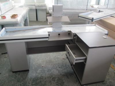 China Customized Anti Rust Conveyor Belt Checkout Counter 2200*1100*850mm for sale