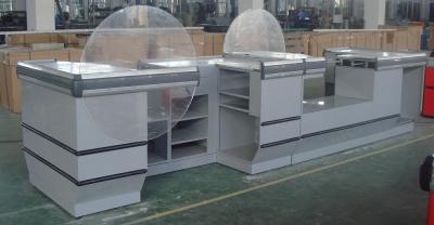 China Professional Retail Store Checkout Counters 2225L*1200W*1020H for sale