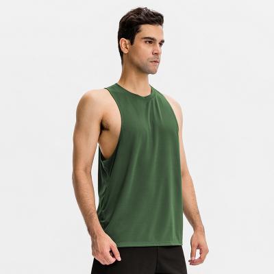 China Breathable Men's Loose Sports Invest Running Fitness Basketball Training Sleeveless Vest Sports Top Sweatwear Quick Dry Breathable Workout for sale