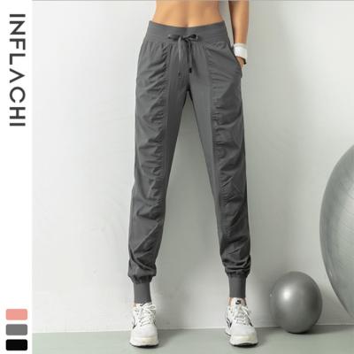 China Quick-drying Breathable Loose Running Pants Women's Outdoor Slim Workout Fitness Girl Sweatpants Yoga Corset Practice Dance Quick-Drying Loose Running Pants for sale