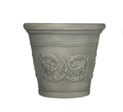 China Engraved Designed Garden Flower Pots Made From Aluminum Rotationally Tools for sale