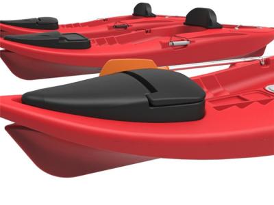 Chine Taille adaptée aux besoins du client par couverture en plastique rouge de couvercle de mur de double de Sit On Top Kayak With à vendre