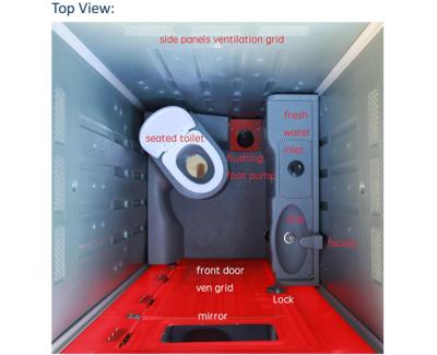 China Rotational Fresh Water Tank Mold , Mobile Toilet Rotomolding Molds for sale