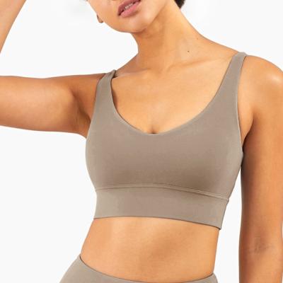 China Breathable Sports Girls Sport Wear Women Top Seksi Selling Yoga Bra Best Elastic Gym Bra With Spandex Fabric for sale