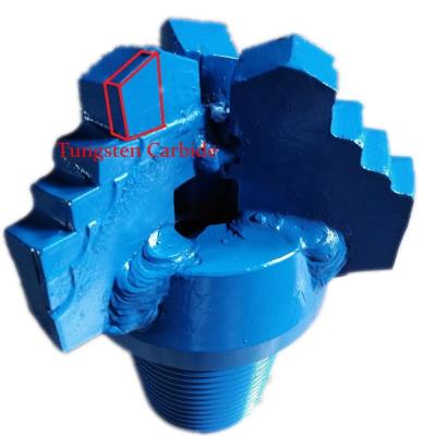 China Grouting Drilling 6 Inch 3 Wings Step Rock Drag Drill Bit With Tungsten Carbide API 3 1/2