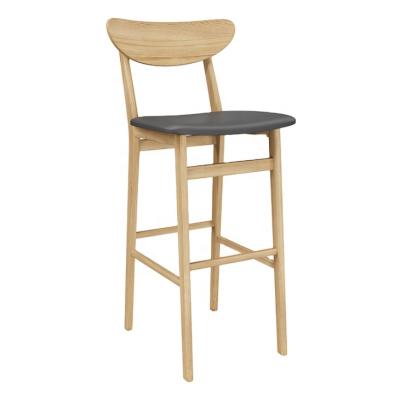 China Modern High Quality Bar Counter Umpire Chair Handing Solid Wood Bar Stools for sale