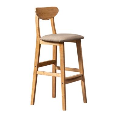 China Factory Direct Sales Contemporary Nordic Upholstered Wooden Bar Chair Sneaks Umpire Chair For Bar Table for sale