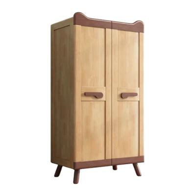 China Nordic High Quality Solid Wooden Baby Wardrobe Kids Wardrobe for sale