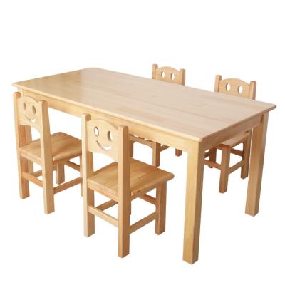 China Modern high quality practical study wooden table and chairs for kids for sale