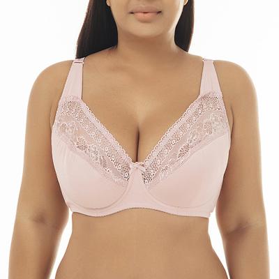 China QUICK DRY Brighter Plus Size Underwear Bra Lace Gathering Soft Touch Seamless Comfortable Underwear For Women Comfort Bra Over Sizes for sale