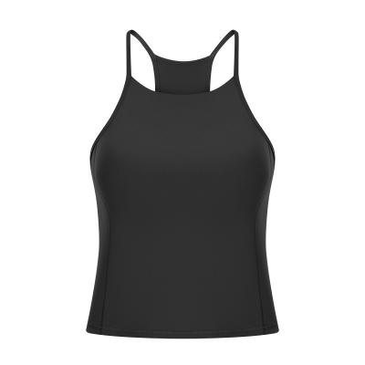 China Wholesale Solid Sleeveless Breathable Quick-drying Yoga Bra Manufacturer Yoga Bra Fitness Girl Sportswear Seamless Breathable Clothing for sale