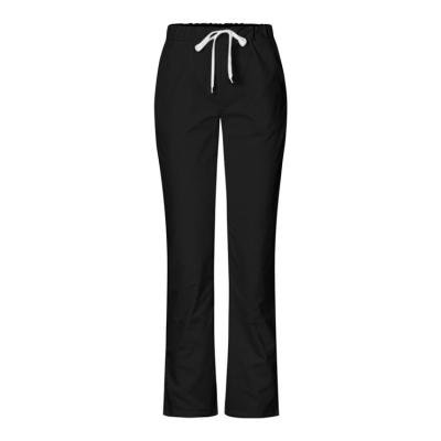 China Black Medical Nursing Hospital Classic Solid Color Premium Woman Scrub Pants for sale