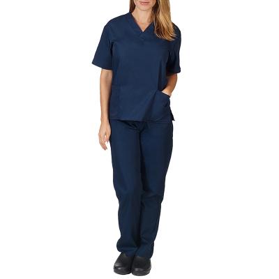 China Hot Sale Hospital Women Medical Srubs Scrubs Uniform Fashionable Nurse Uniform Designs Clinic Scrub Sets for sale