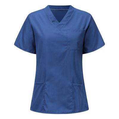 China Hot Selling Hospital Uniform Women's Best Selling Cotton Professional Nursing Scrub Tops for sale