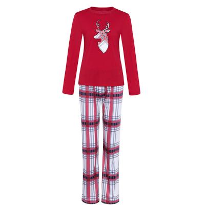 China 2021 New Customized Printed Matching Full Sets Breathable Family Pajamas Cotton Winter Christmas Pajamas for sale