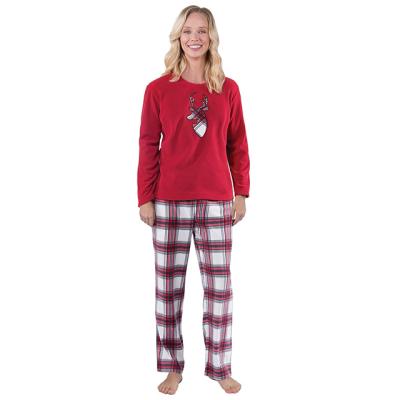 China Wholesale Breathable Christmas Family Plaid Pajamas Kids Sleepwear Christmas Set for sale