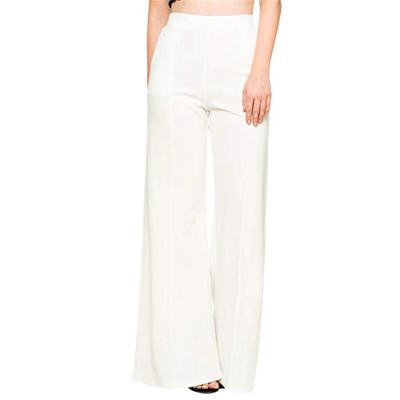 China Viable Wholesale Women Fashion High Waisted Casual Pants Single Wide Leg Pants for sale