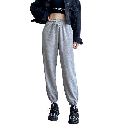 China Drawstring Pants Autumn Casual Sweatpants Loose Drawstring Sports Fashion Women's Water Wash Pants for sale