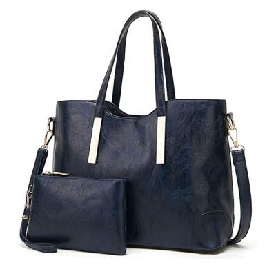 China Convenient Wholesale Leather Women's Handbags Handbags Set Purses and Handbag Set for sale