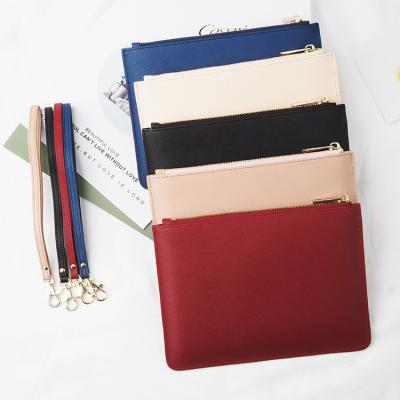 China Portable wrap purse bandeau folded pebbled leather clutch bags for women for sale