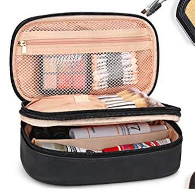 China Custom Travel High Quality Makeup Cosmetic Bag Bag For Women Cute Makeup Case Large Leather Cosmetic Case for sale