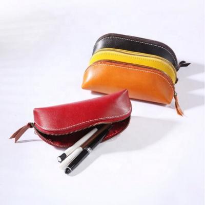 China Large Capacity PU Leather School Pencil Case Bag Long Zipper Pencil Case Pouch Fashionable Pencil Cases For Boys for sale