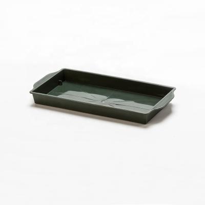 China Simple traditional brick green plastic tray for flower arrangement for sale